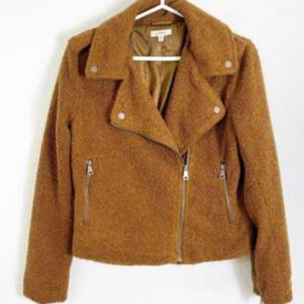 Max Studio Brown Teddy Jacket